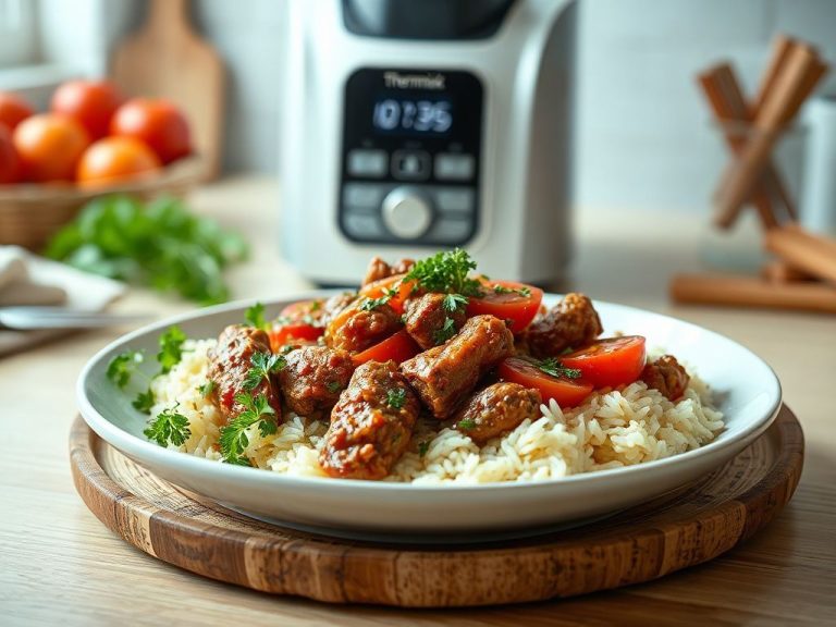 Lomo de cordero con tomate y especias dulces